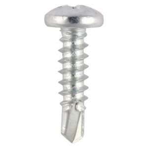 4.2 x 13 (box of 1000) Window Fabrication Screws - Pan - PH - Self-Tapping Thread - Self-Drilling Point - Zinc