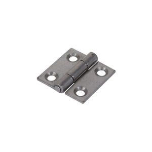 25mm x 25mm Veto Pair of Butt Hinges - Fixed Pin - Steel - Self Colour (Per Pair)