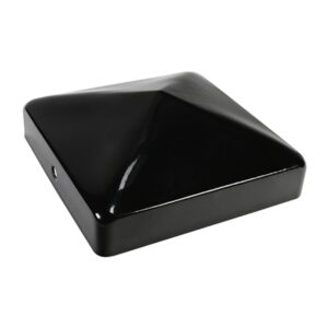 75mm Taurus Fence Post Cap - Epoxy Black (Singular)