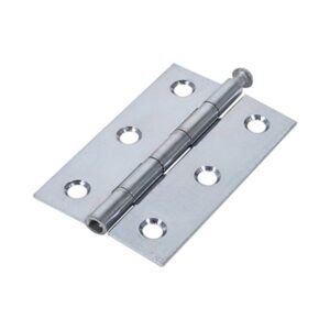 75mm x 50mm Veto Pair of Butt Hinges - Loose Pin - Steel - Zinc (Per pair)