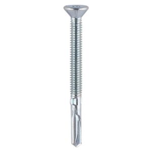 5.5 x 120 Wing-Tip Self-Drilling Screws - PH - For Timber to Heavy Section Steel - Zinc (Box of 100)